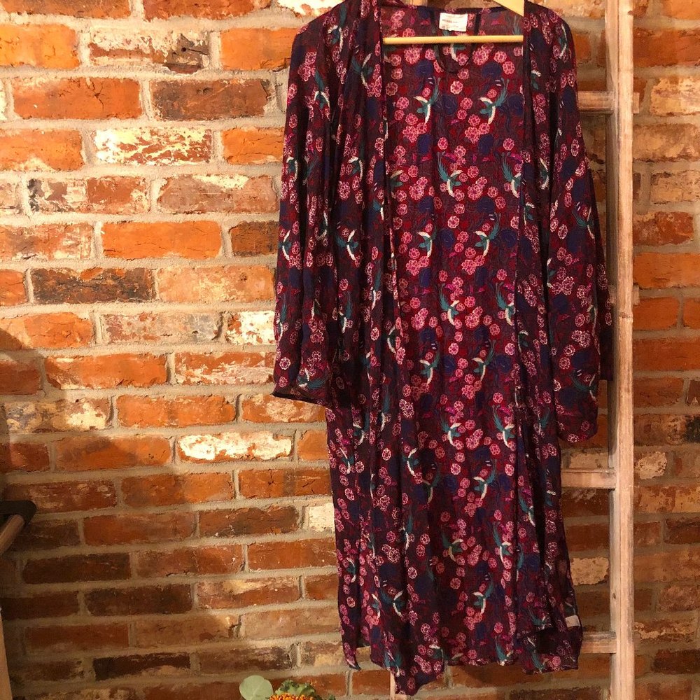 Like New- Moody Burgundy Duster